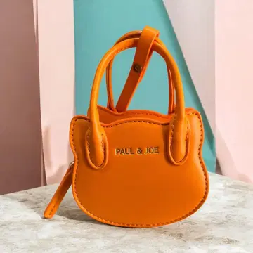 폴앤조 SMALL BAG CHARM 고양이형 백참 오렌지