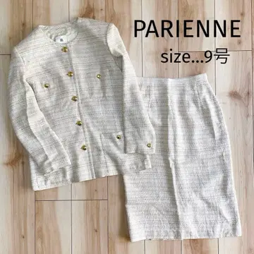 새상품급 셋업 수트 트위드 실크 혼방 쇼와 레트로 버블 수트