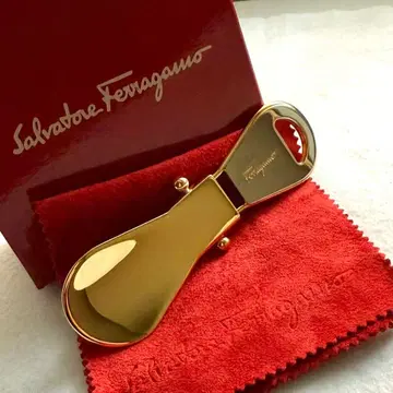 페라가모 접이식 구두주걱 슈혼 골드 x 실버 박스 포함