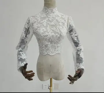 웨딩드레스 하이넥 볼레로