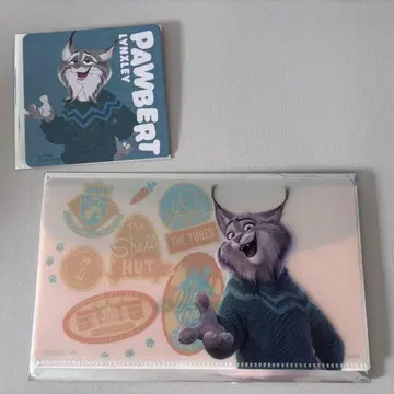 주토피아2 콜라보 카페 파우버트 오리지널 멀티 케이스 코스터 세트