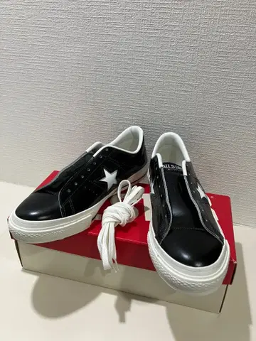 [ 미사용 새상품 ] CONVERSE ONE STAR J 블랙 US8