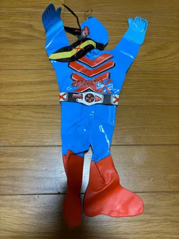 쇼와 레트로 가면라이더 X 공기 비닐 인형 빈티지