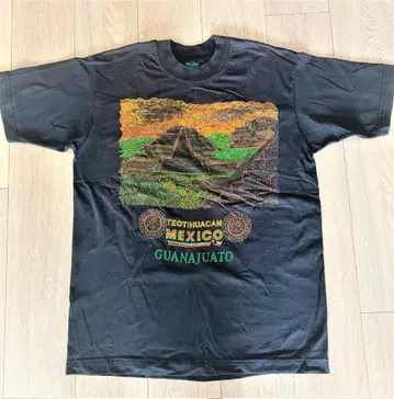 [ 레어/구제 의류 ] 멕시코 테오티우아칸 피라미드 T셔츠 L 빈티지