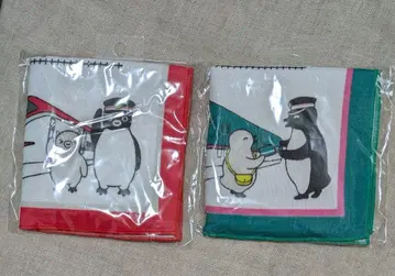 새상품 수박 펭귄 일본제 거즈 손수건 신칸센 코마치 하야부사