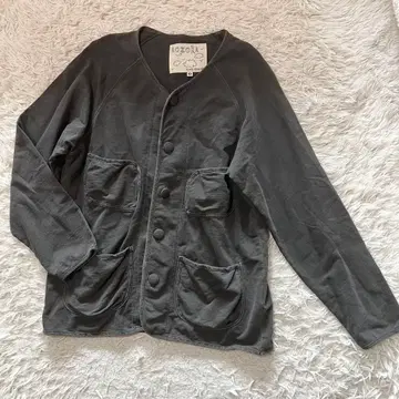 AOZORA 맨투맨 가디건 3 그레이 빈티지 가공 아오조라