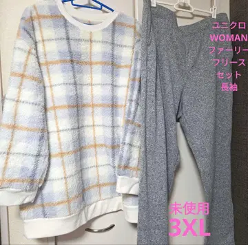 유니클로 WOMAN 퍼 리 퍼리 상하의 세트 3XL