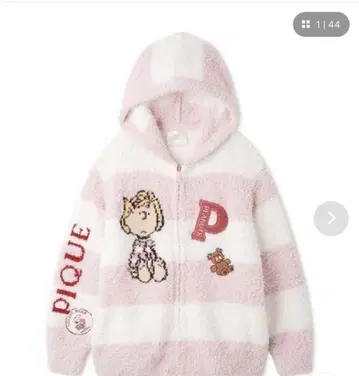 젤라또피케 스누피 후드 부착 룸웨어 핑크 택 포함 새상품