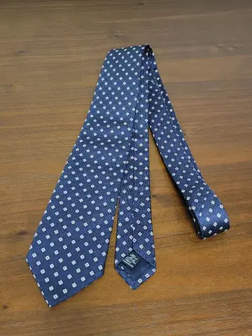 드레익스 네이비 실크 넥타이