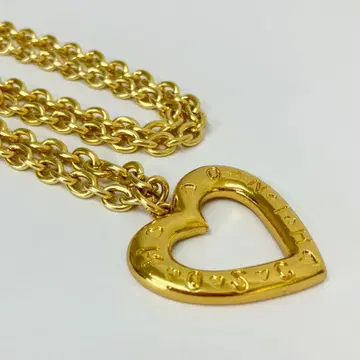 모스키노 목걸이 오픈 하트 골드 빈티지