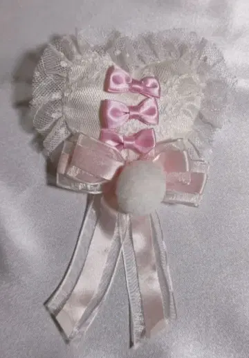 Lacy Heart Cushion Clip 브로치 엔젤릭 프리티