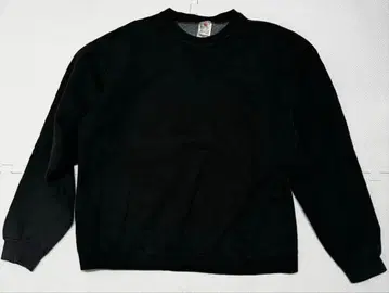 프룻 오브 더 룸 무지 맨투맨 블랙 XL 멕시코제 90s 00