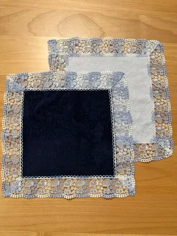 [ 완판 한정품 ] 스누피 긴자와 레이스 콜라보 손수건 2장 세트