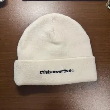 thisisneverthat 니트 모자 화이트 콜라보