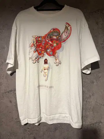 공각기동대 시로 마사무네 오토모 가츠히로 콜라보 T셔츠 XL 새상품급