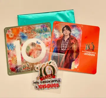 미세스 x Round1 콜라보 코스터 2장 + 씰 세트 오오모리 모토키