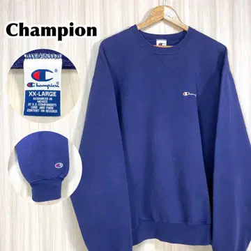 멕시코제 레어 컬러 챔피온 맨투맨 XXL 바이올렛 퍼플