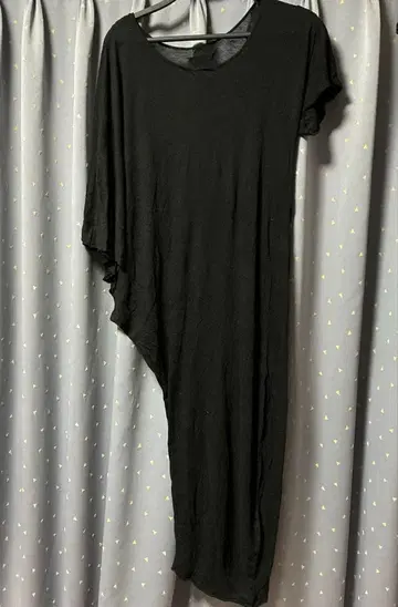 y2k ifsixwasnine 롱 기장 변형 비대칭 티셔츠 원피스