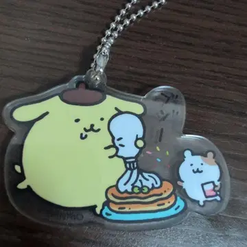 나가노 산리오 폼폼푸딩 아크릴 키링