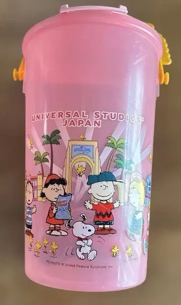 유니버셜 스튜디오 재팬 스누피 핑크 버킷 스트랩 포함