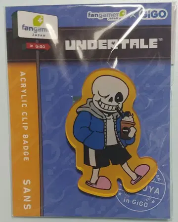 UNDERTALE 샌즈 아크릴 클립 배지 fangamer
