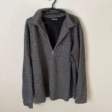 agnes b homme 코튼 티셔츠 트레이닝복 하프 지퍼