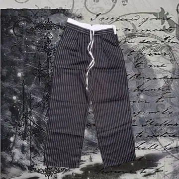 스트라이프 팬츠 K-스타일 갸루