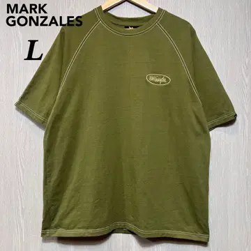 마크곤잘레스 반팔 T셔츠 L 그린 자수 로고