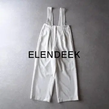 새상품급 엘렌딕 2,3만 서스펜더 와이드 팬츠 화이트 A404