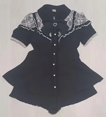 SecretHoney 시크릿허니 셋업 반팔 블랙