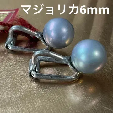 마조리카 펄 귀걸이 6mm 실버 인조 진주 관혼상제 실버 925