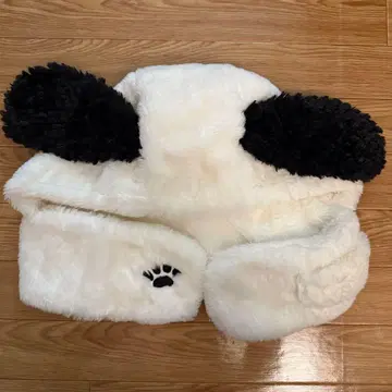 스누피 복슬복슬 모자