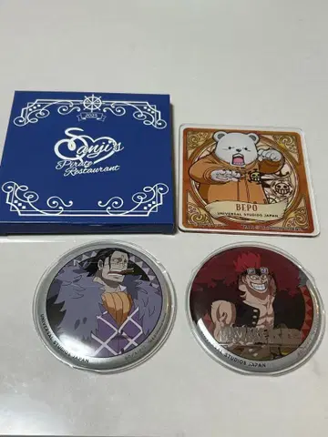 원피스 캔뱃지 아크릴 코스터 선셋 베포 키드 크로커다일