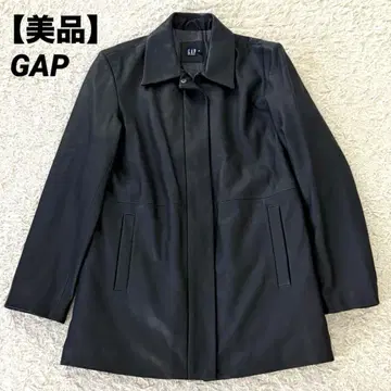 [ 새상품급 ] GAP 라무 가죽 자켓 양가죽 블랙 S