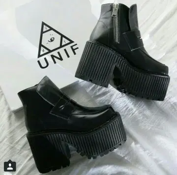 UNIF HEATHERS BOOT 유니프 통굽 부츠 US 6