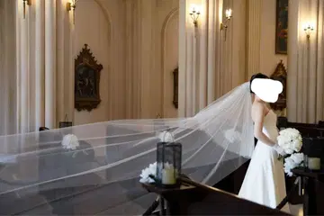 웨딩 롱 웨딩 베일 튤