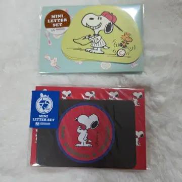스누피 미니 레터 세트