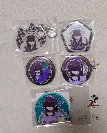 100카노 하나구레 아이아이 캔뱃지 아크릴 키링 5점