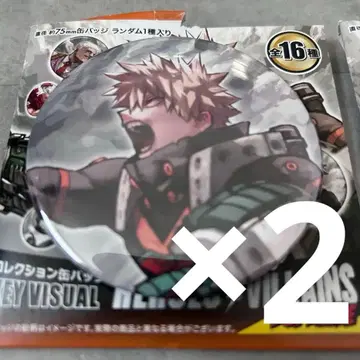 바쿠고 카츠키 캔뱃지 x 2 히어로 아카데미아 원화전