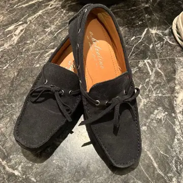 a.belvetino 네이비 스웨이드 로퍼