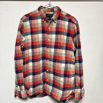 빔즈플러스 체크 버튼다운 셔츠 M