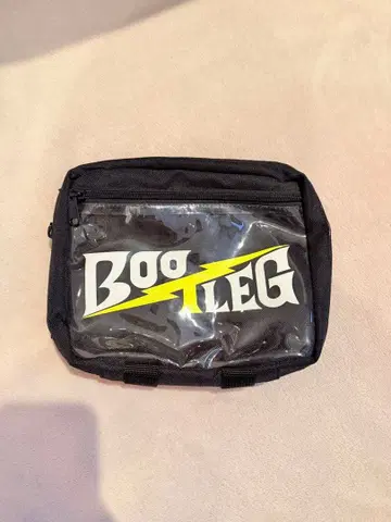 BOOTLEG 나일론 백 블랙 클리어 포켓 부착 미사용 새상품