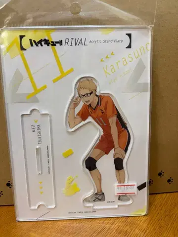 하이큐!! RIVAL 아크릴 스탠드 플레이트 츠키시마 케이 카라스노 고교