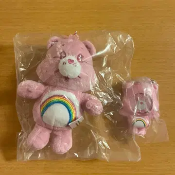 케어베어 사진 프레임 마스코트 봉제 인형 키링