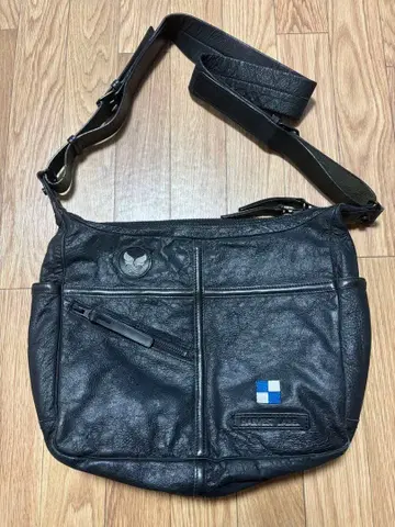 HARVEST LABEL HELLCAT 가죽 숄더백 블랙