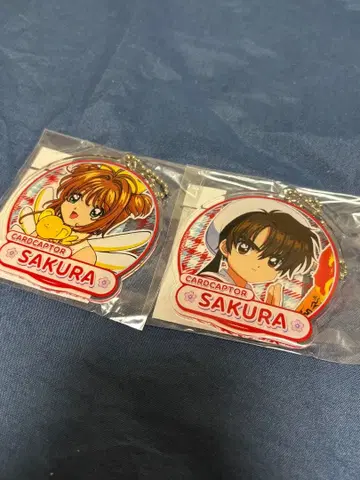 카드캡터 사쿠라 카라테츠 벚꽃 샤오랑 아크릴 키링 세트