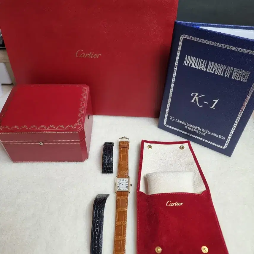 까르띠에 탱크솔로 18K 옐로우골드 L 남성용 시계 13년 사진 8