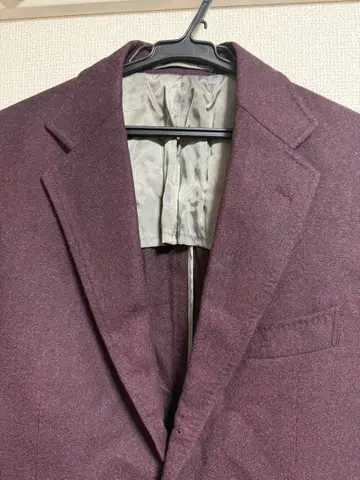 CARLO BARBERA 버건디 테일러드 자켓 Ring 디자인