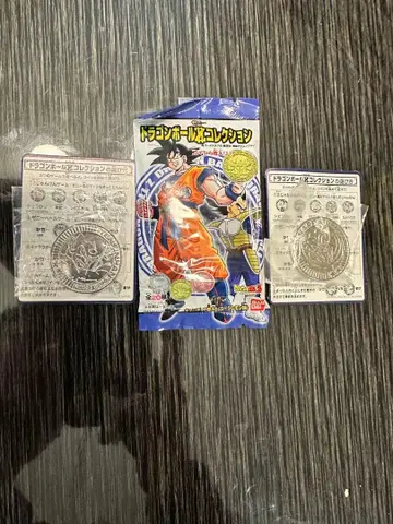 드래곤볼 컬렉션 메탈 코인 3장 세트