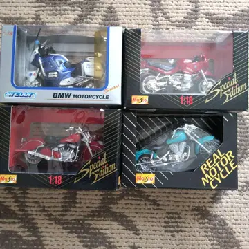가격 인하 BMW 외 1:18 스케일 바이크 4대 세트
